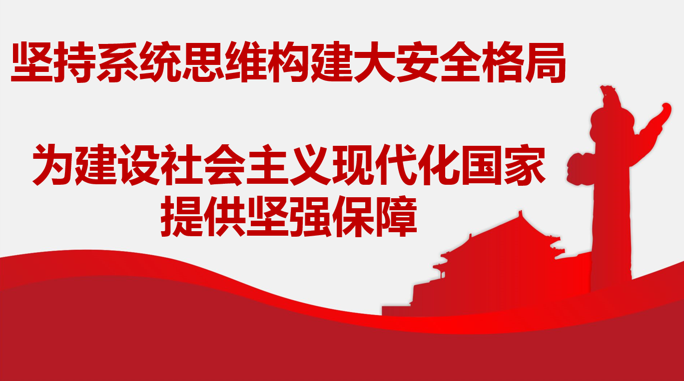 堅持系統思維構建大安全格局 為建設社會主義現代化國家提供堅強保障